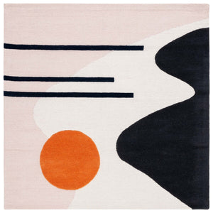 Rodeo Drive 883 Hand Tufted Contemporary Wool Cotton Rug with Latex Backing for Modern Spaces