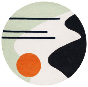 Rodeo Drive 883 Hand Tufted Contemporary Wool Cotton Rug with Latex Backing for Modern Spaces