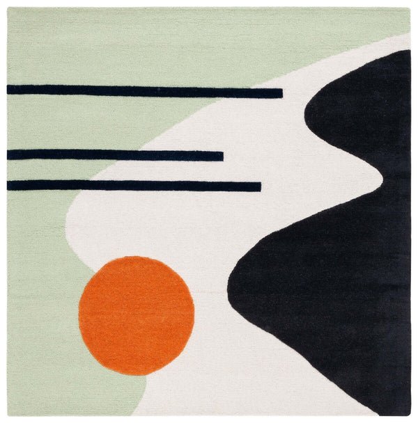 Rodeo Drive 883 Hand Tufted Contemporary Wool Cotton Rug with Latex Backing for Modern Spaces