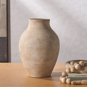 Safavieh Mesa, 14.25", Natural, Stoneware, Vase Natural RDC1211A
