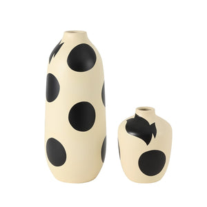 Safavieh Tahleah, Ceramic Vase Set 2 RDC4027A-SET2 Cream/Black