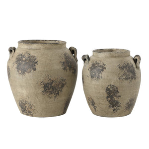 Safavieh Rhodes Terracotta Vase Set 2 RDC4029A-SET2 Weathered Grey