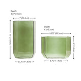 Safavieh Noreno  Glass Vase Set 2 RDC4035A-SET2 Green Tint