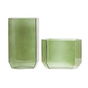 Safavieh Noreno  Glass Vase Set 2 RDC4035A-SET2 Green Tint