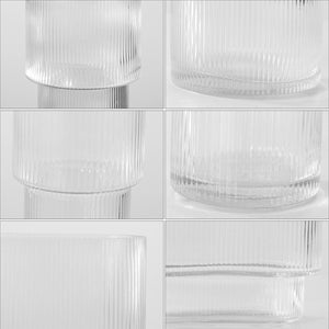Safavieh Ceva, Fluted Glass Vase Set 3 RDC4036A-SET3 Clear