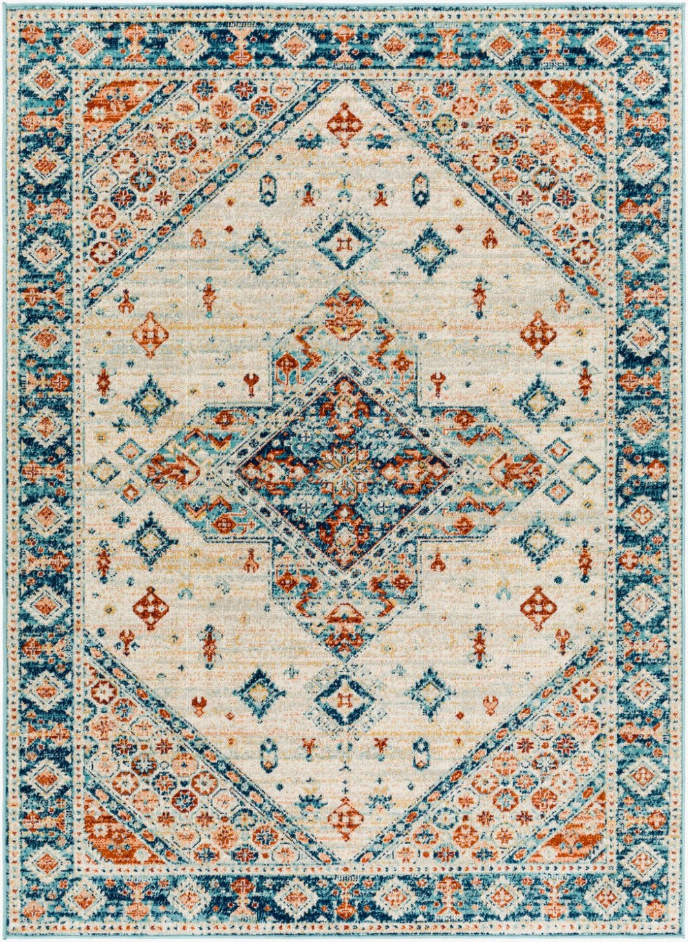 Livabliss Redondo Traditional Polypropylene Area Rug Low Pile Machine Woven for High Traffic Rooms RDD2300-912