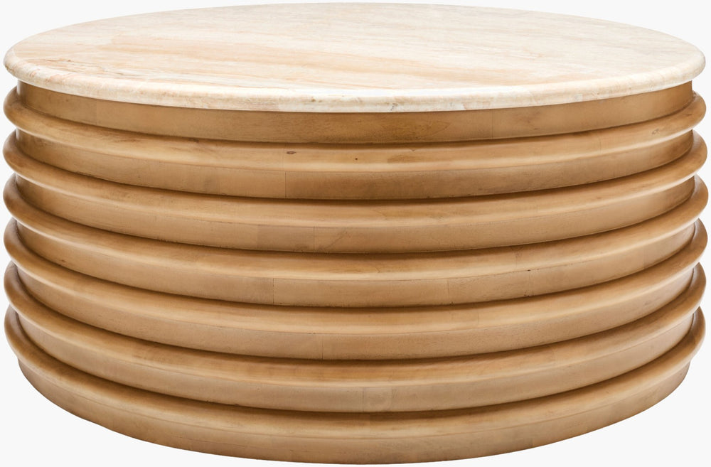 Surya Redondo Square Low Profile Coffee Table Minimalist Design for Modern Living Rooms RDDO002-173838