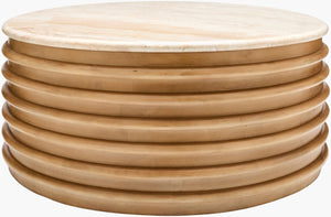 Surya Redondo Square Low Profile Coffee Table Minimalist Design for Modern Living Rooms RDDO002-173838