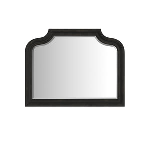 Atrium Landscape Mirror - Elegant Hand-Glazed Black Sable Frame for Timeless Reflection & Style