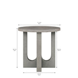 A.R.T. Furniture Vault Round End Table 285383-2340 Gray 285383-2340