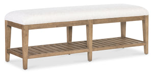 Vineyard Row Bed Bench Beige 6952-90119-80 Hooker Furniture