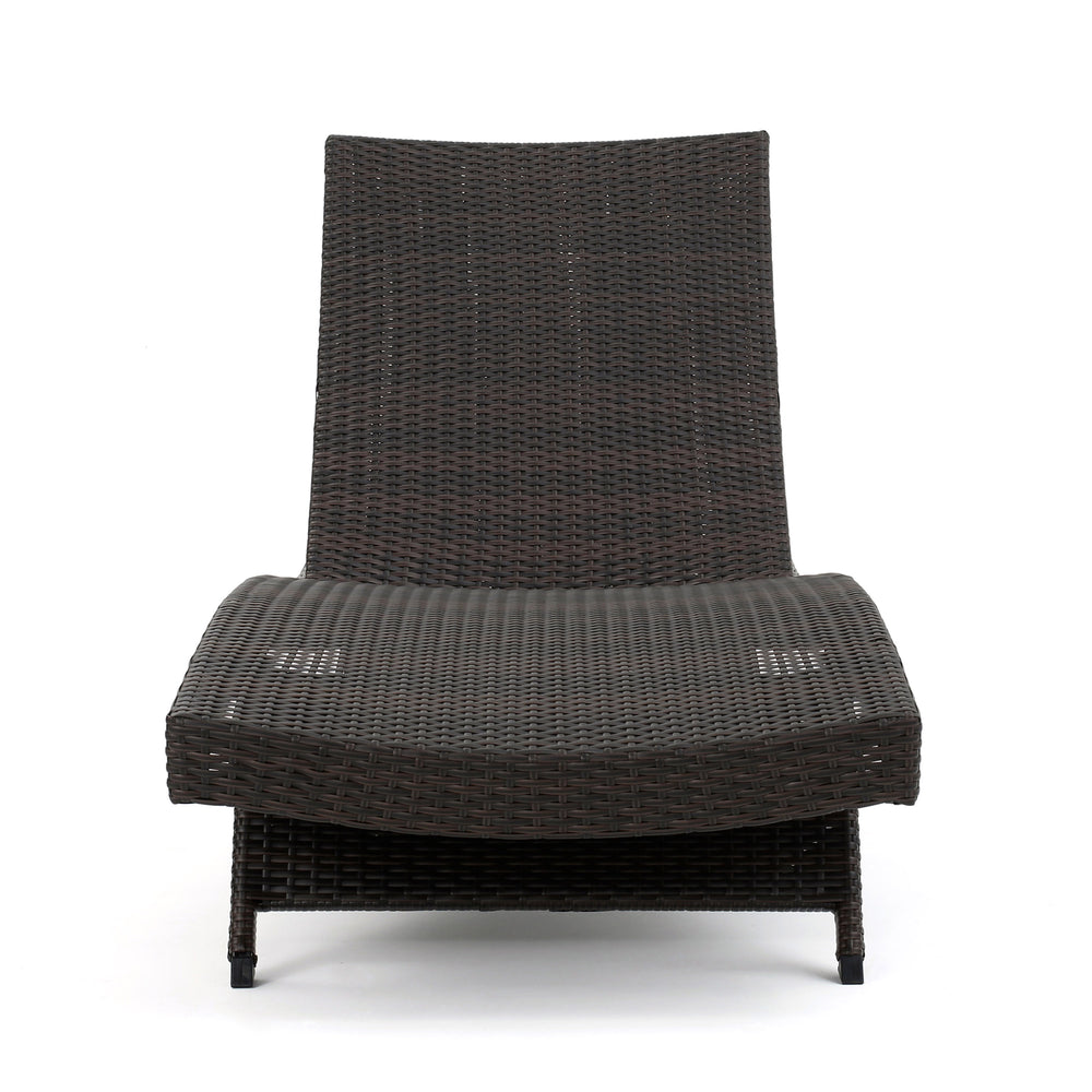 English Elm Salem Outdoor Pe Wicker Chaise Lounge Low Profile Poolside Sun Lounger 52005.00