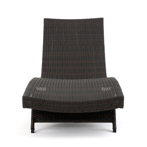 English Elm Salem Outdoor Pe Wicker Chaise Lounge Low Profile Poolside Sun Lounger 52005.00