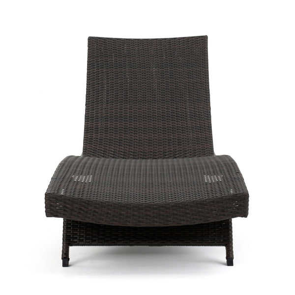 English Elm Salem Outdoor Pe Wicker Chaise Lounge Low Profile Poolside Sun Lounger 52005.00
