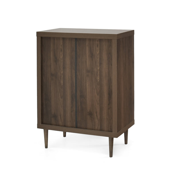 English Elm Christopher Knight Home® - NORDIC Walnut 4-Drawer Chest with Faux Wood MDF & Rubberwood Legs — Durable, Stylish Storage, 31" W 71145.00WALN