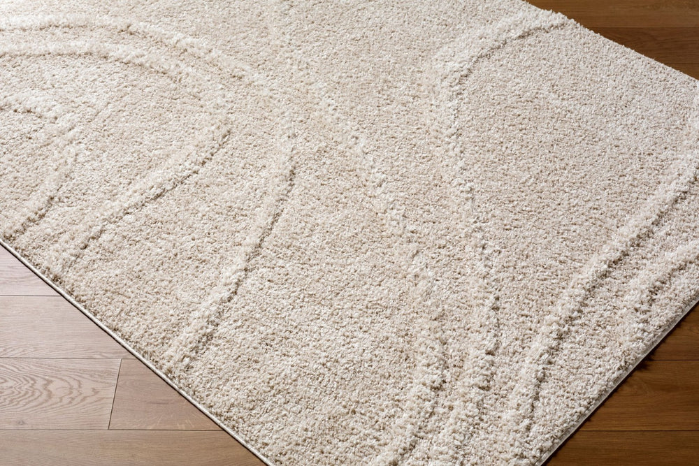 Livabliss Rodos Geometric Flatweave Area Rug Turkish Woven Polypropylene for Modern Living Rooms Ivory, Beige 7'10" x 10' RDO2354-71010