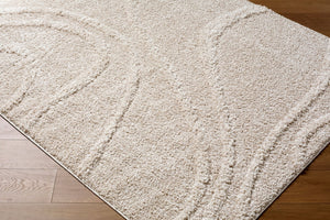 Livabliss Rodos Geometric Flatweave Area Rug Turkish Woven Polypropylene for Modern Living Rooms Ivory, Beige 7'10" x 10' RDO2354-71010