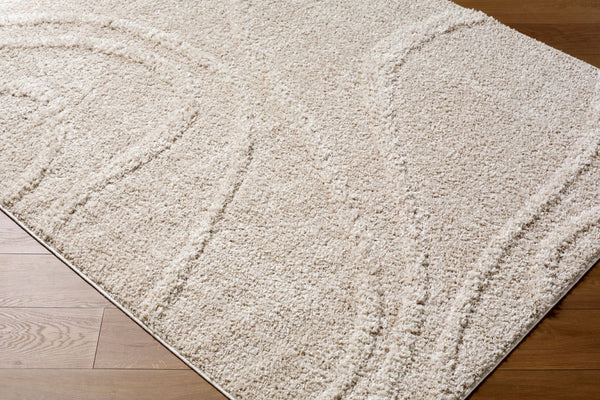 Livabliss Rodos Geometric Flatweave Area Rug Turkish Woven Polypropylene for Modern Living Rooms Ivory, Beige 7'10" x 10' RDO2354-71010