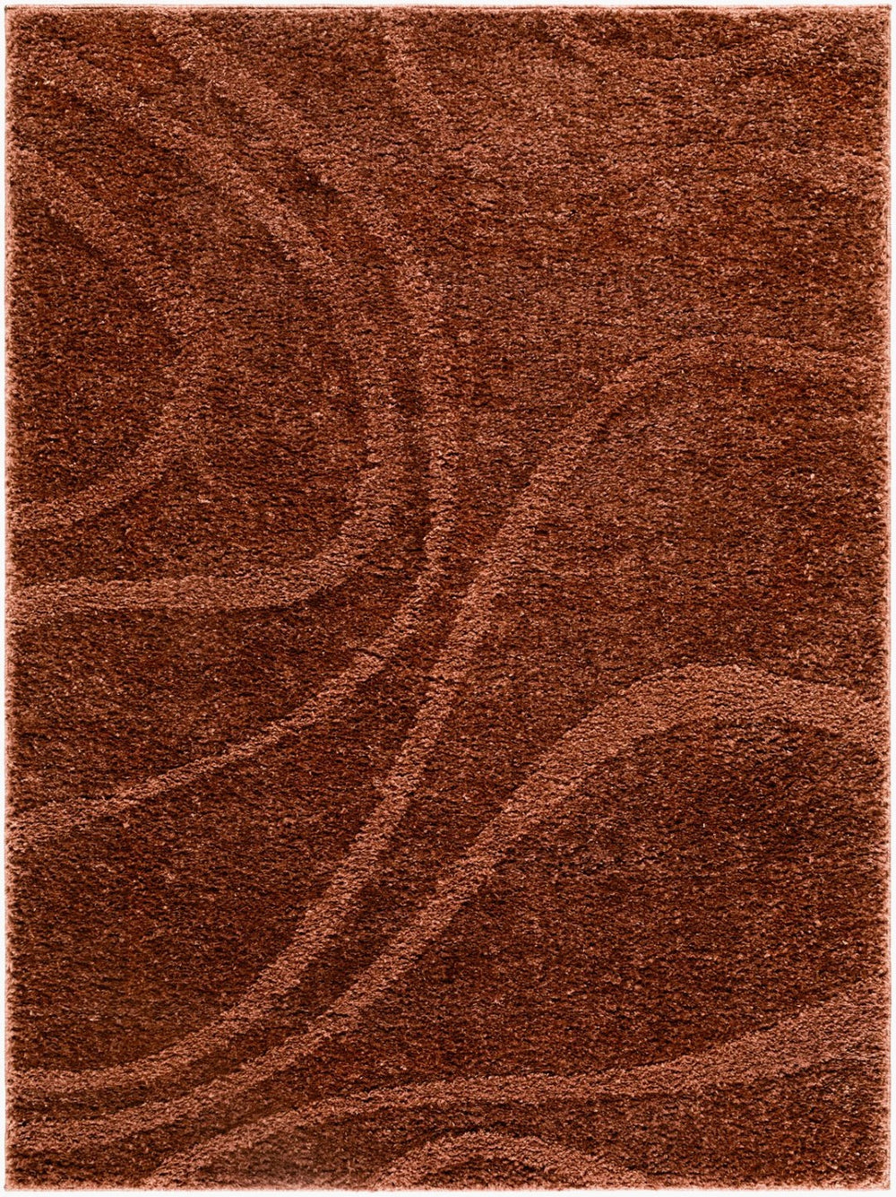 Livabliss Rodos Scandinavian Modern Machine Woven Polypropylene Area Rug for Living Rooms Rust 9' x 12' RDO2355-912