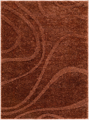 Livabliss Rodos Scandinavian Modern Machine Woven Polypropylene Area Rug for Living Rooms Rust 9' x 12' RDO2355-912