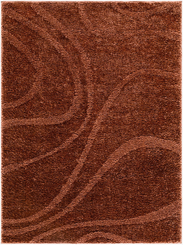 Livabliss Rodos Scandinavian Modern Machine Woven Polypropylene Area Rug for Living Rooms Rust 9' x 12' RDO2355-912
