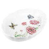 Lenox Butterfly Meadow Scalloped Oval Baker Multi, WHITE PORCELAIN 6084024