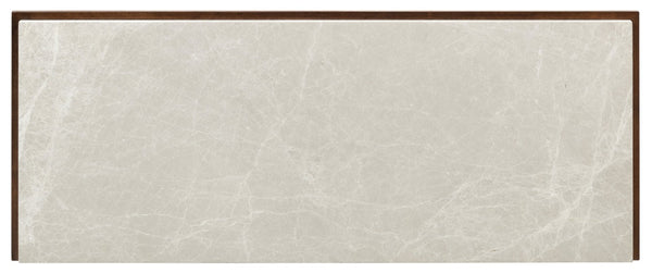 Hooker Furniture Archives Four-Drawer Chest With Castle Grey Marble Top, Figured Walnut Veneers & Cedar-Lined Drawers 6123-90010-89