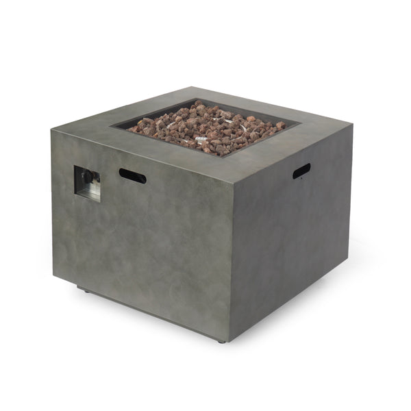 English Elm Outdoor Square Propane Fire Pit Powder Coated Iron 50000 Btu Patio Heater 62837.00CONRT-50K_67760.00CONR