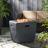 Christopher Knight Home® Noble House Aberdeen 24" Square Fire Pit-40,000 Btu