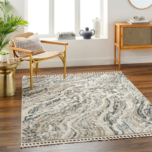 Livabliss Rudy Geometric Minimalist Area Rug Machine Woven Polyester for Modern Living Rooms RDY2302-9212