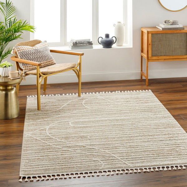 Livabliss Rudy Minimalist Machine Woven Polyester Area Rug Medium Pile for Living Dining Rooms RDY2304-9212