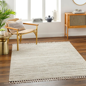 Livabliss Rudy Geometric Neutral Machine Woven Polyester Area Rug for Living and Dining Rooms RDY2305-9212