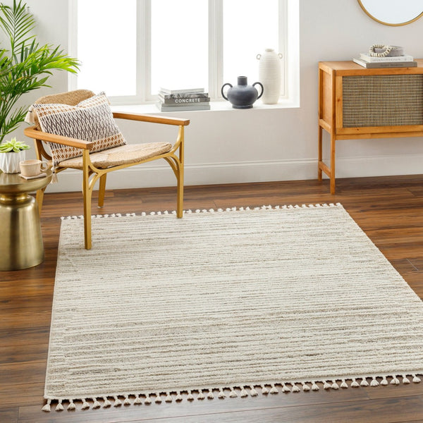 Livabliss Rudy Geometric Neutral Machine Woven Polyester Area Rug for Living and Dining Rooms RDY2305-9212