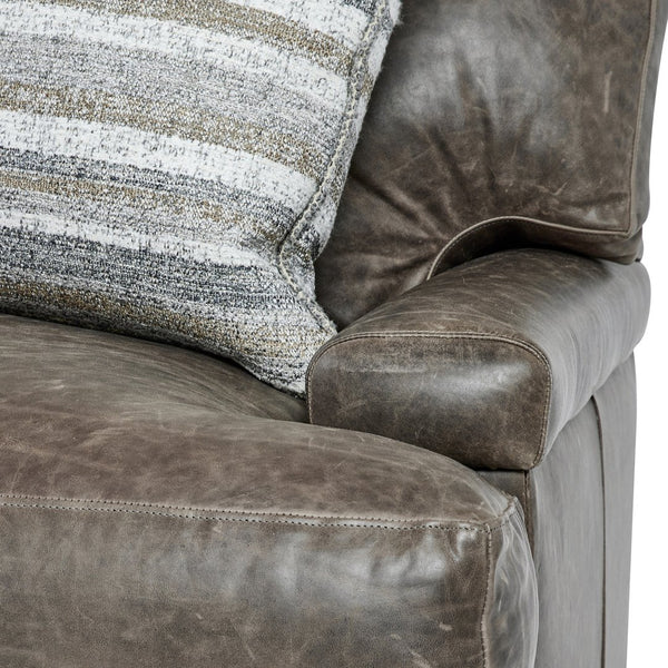 Bernhardt Bernhardt Burnham Leather Chair With Deep Cushion, Tailored Stitching, Lush Premium Leather, Modern Style 7202LO