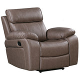 Parker House Theon - Stokes Toffee Manual Reclining Sofa And Recliner Brown 97% Polyester,3% Pu Mthe-41-stof