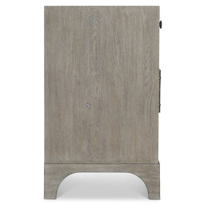 Bernhardt Bernhardt Knotty White Oak Albion Credenza With Pewter Finish, Soft-Close Doors & Media Venting 311880