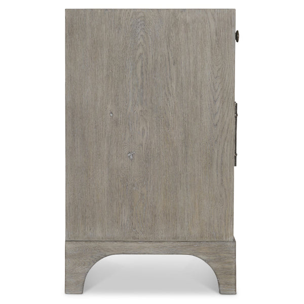 Bernhardt Bernhardt Knotty White Oak Albion Credenza With Pewter Finish, Soft-Close Doors & Media Venting 311880