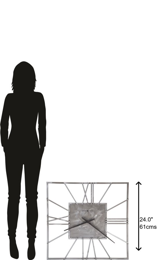 Hekman Furniture 625611 Lorian Industrial Wall Clock - Modern Machined Steel Design With Wrought Iron Frame & Quartz Movement  Lorain Wall Clock 625611