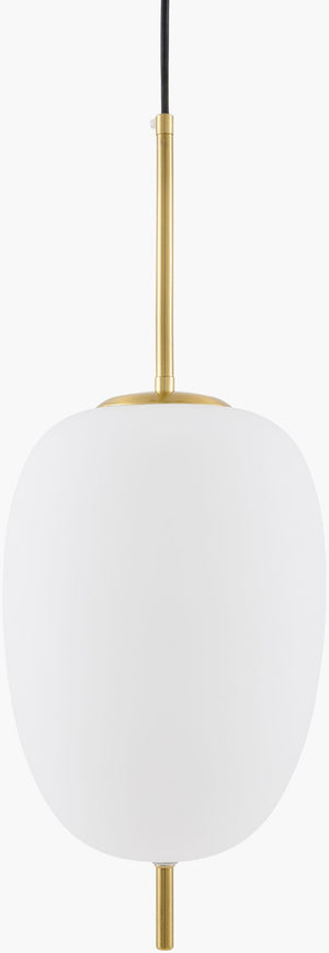 Livabliss Redon Art Deco Iron and Glass Pendant Light for Dining or Entryway Ambiance RED-001