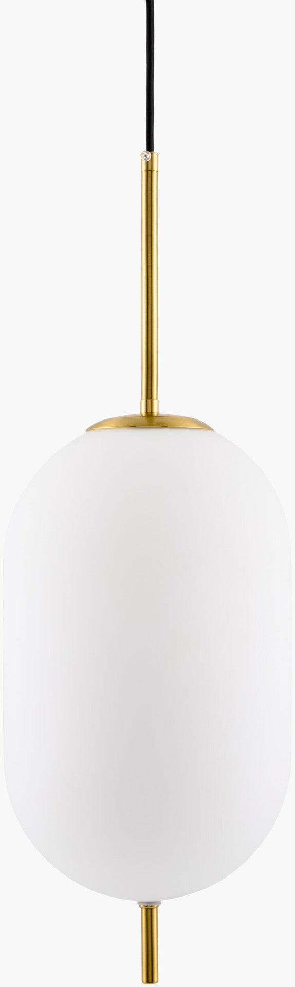 Livabliss Redon Art Deco Iron Pendant Light with Glass Shade for Dining or Foyer Spaces RED-003