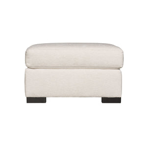 Bernhardt Bernhardt Germain Ottoman — Custom Upholstery & Wide Wood Legs, Plush Cushion For Seating Comfort - Made to Order B2661A