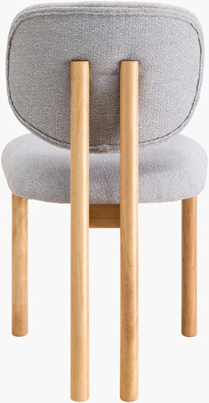 Surya Rena Dining Chair - Elegant 34"H X 20"W X 26"D With Sustainable Upholstery For Ultimate Comfort Upholstery, Light Blue,Base, Clear Recycled Fabric,Polyester,Rubber Wood,Dacron Ree001-set