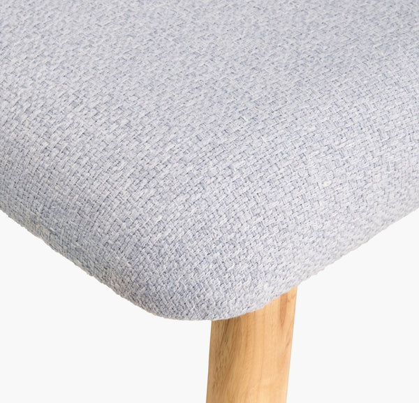 Surya Rena Dining Chair - Elegant 34"H X 20"W X 26"D With Sustainable Upholstery For Ultimate Comfort Upholstery, Light Blue,Base, Clear Recycled Fabric,Polyester,Rubber Wood,Dacron Ree001-set