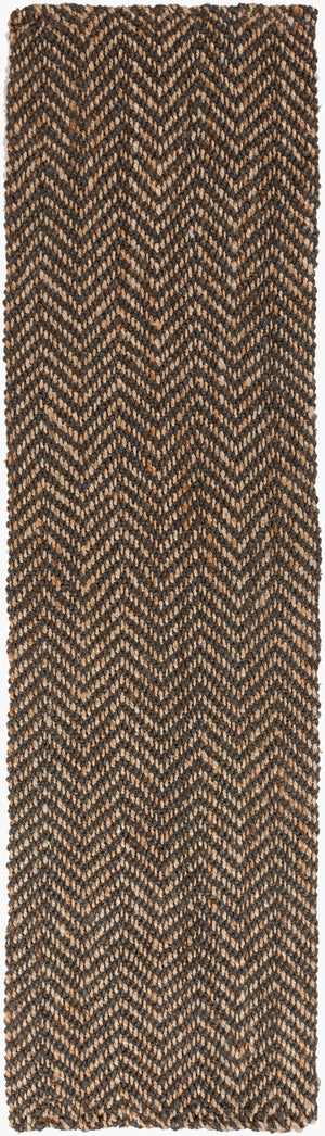 Surya Reeds 2' X 3' Handmade Jute Rug - Global Inspired Design For Elegant Home Décor And Durability Dark Brown Jute Reed801-23
