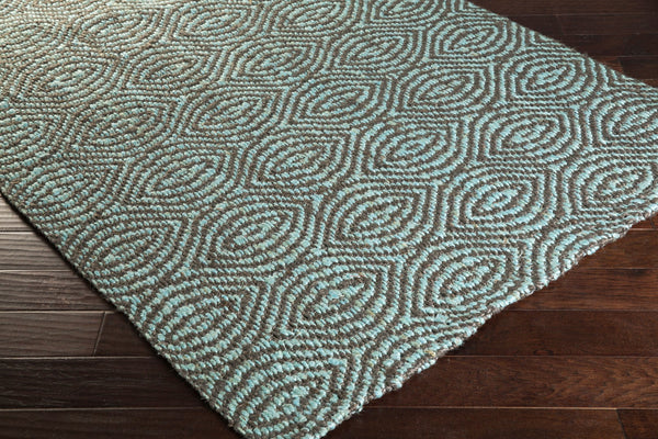 Surya Reeds 2' X 3' Handmade Jute Rug - Global Inspired Design For Elegant Home Décor And Durability Charcoal Jute Reed821-23