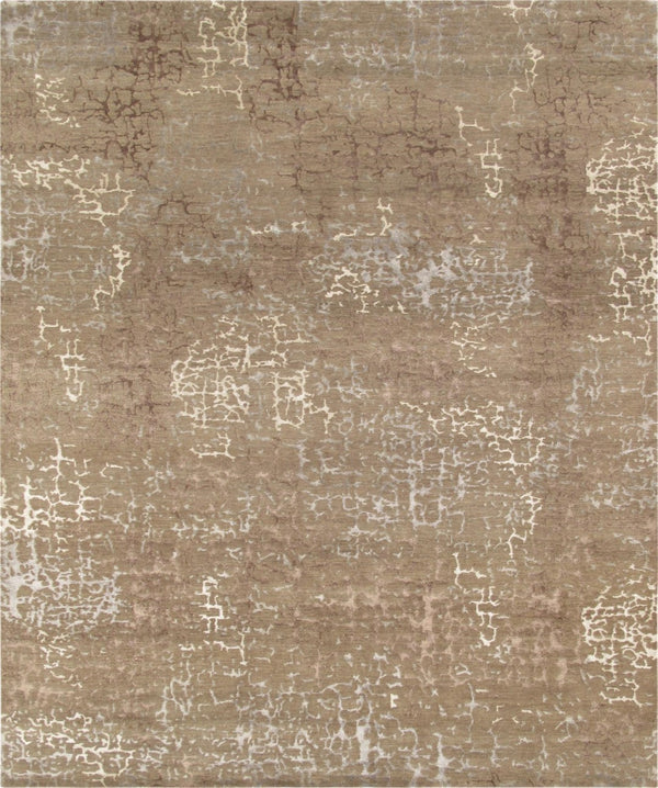 Pasargad Home Modern Collection Hand-knotted Abstract Silk & Wool Area Rug For Elegant Spaces   Reflection-3 2x3