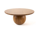 VIG Furniture Modrest Refugio - Modern Acacia Round Coffee Table VGBR-SBA-4755