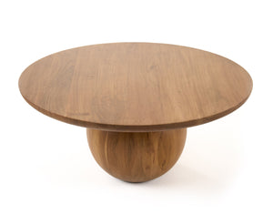 VIG Furniture Modrest Refugio - Modern Acacia Round Coffee Table VGBR-SBA-4755