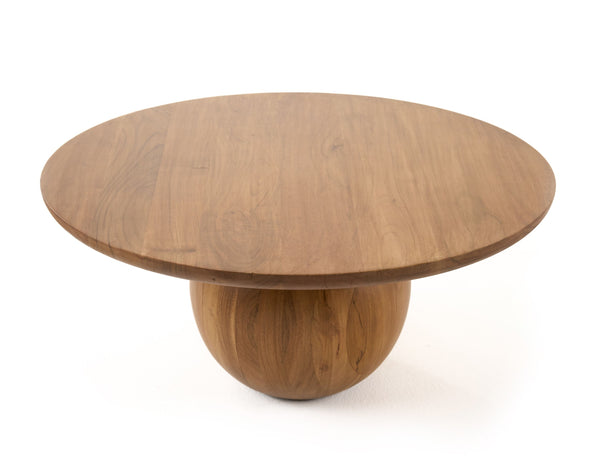VIG Furniture Modrest Refugio - Modern Acacia Round Coffee Table VGBR-SBA-4755