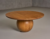 VIG Furniture Modrest Refugio - Modern Acacia Round Coffee Table VGBR-SBA-4755